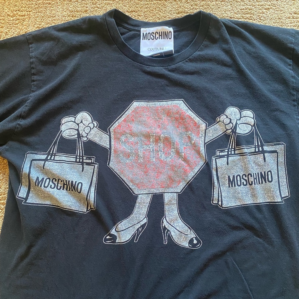 Moschino oversized t-shirt with stop sign - Picture 4 of 6